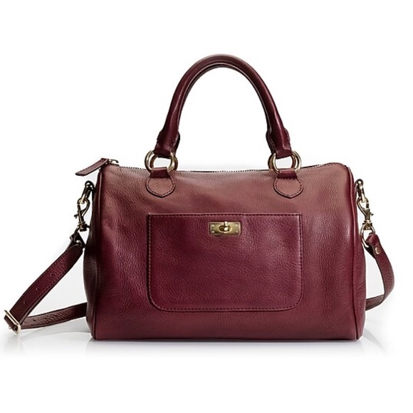 J. Crew Handbags - J. CREW Cognac Pebbled Leather Brompton Satchel